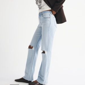 Abercrombie Women’s curve love Distressed Women's Jeans